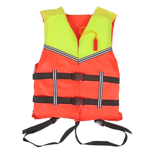 Adult Lifesaving Life Jacket Buoyancy Aid Boating Surfing Work Vest Clothing Swimming Marine Life Jackets Safety Survival Suit Outdoor Water Sport Swimming Drifting Fishing