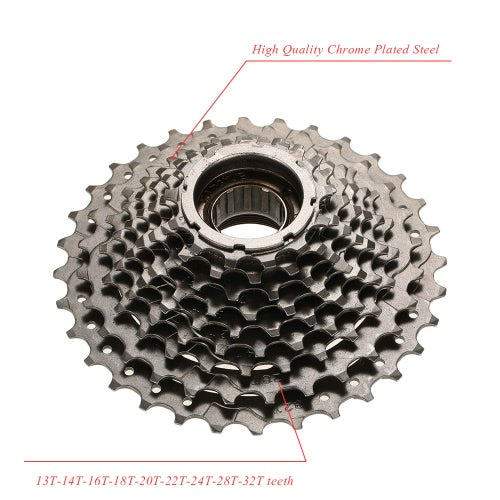 Threaded Steel 9 Speed 13-32T Freewheel Gear Flywheel Bicycle Parts Bike Freewheel Replacement Parts