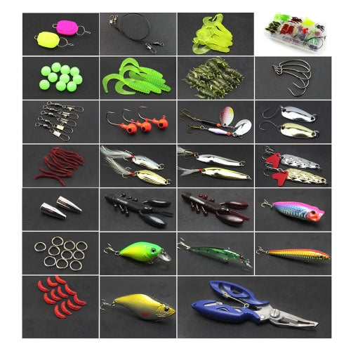 101PCS Fishing Lures Kit Set with Storage Box