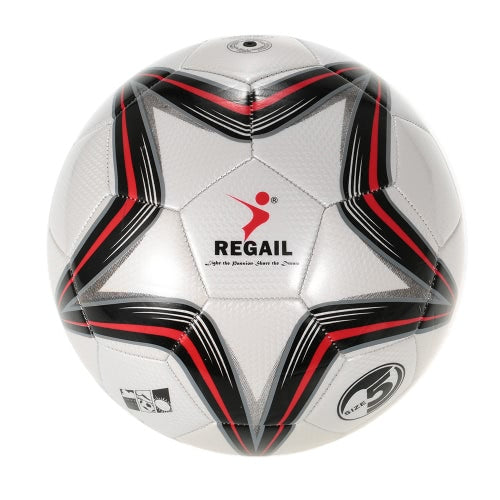 Five-point Star PU Inflatable Football Durable Synthetic Leather Soft Touch Soccer for Younger Teenager Game Soccer Training