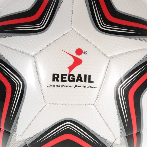 Five-point Star PU Inflatable Football Durable Synthetic Leather Soft Touch Soccer for Younger Teenager Game Soccer Training