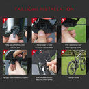 Bike Taillights Intelligent Anti-Theft Bicycle Tail Light Alarm LED Cycling Strobe Warning Electric Bell with Wireless Remote USB Cable MTB Accessories