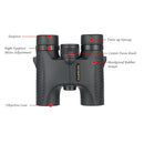 Visionking HD 10X26 Waterproof Compact Binocular BaK4 Roof Prism Wide Angle Powerful Zoom Binoculars Outdoor Portable Lightweight Birdwatching Hunting Telescope