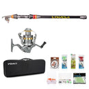 Lixada Telescopic Fishing Rod and Reel Combo Full Kit