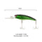 5pcs 12cm/13.5g Fishing Lures with 3 Fishing Tackle