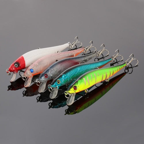 5pcs 12cm/13.5g Fishing Lures with 3 Fishing Tackle