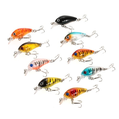 9pcs Minnow Fishing Lures with Fishing Tackles