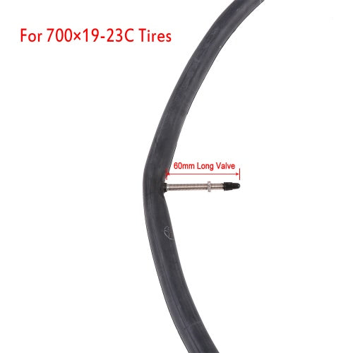 60mm Long Valve Bicycle Road Bike Inner Tire Tube French Presta Valve Tube Cycling Inner Tube FV for 700*19-23C Tires