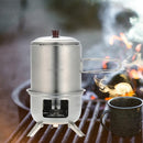 Docooler Portable Stainless Steel Lightweight Wood Stove Solidified Alcohol Stove Outdoor Cooking Picnic BBQ Camping