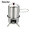 Docooler Portable Stainless Steel Lightweight Wood Stove Solidified Alcohol Stove Outdoor Cooking Picnic BBQ Camping