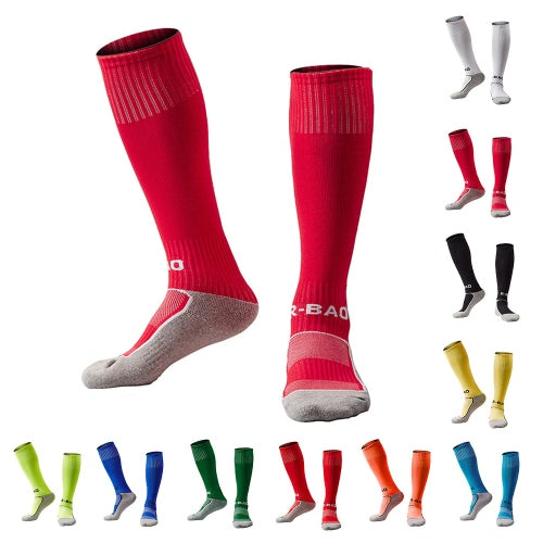 1 Pair of Children Thicken Cotton Footbed Knee High Socks Loom Sock Compression Soft Football Socks