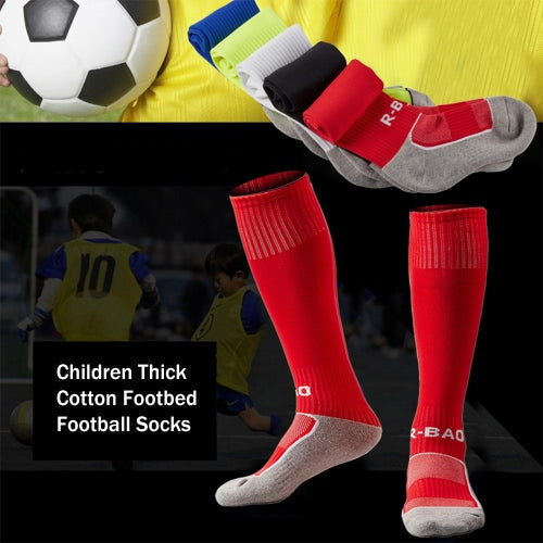 1 Pair of Children Thicken Cotton Footbed Knee High Socks Loom Sock Compression Soft Football Socks