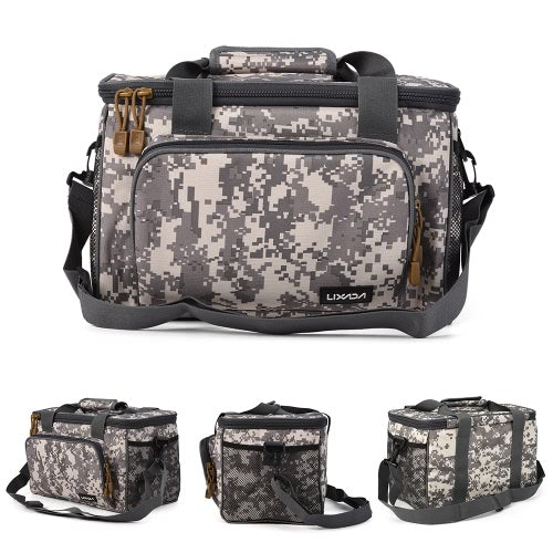 Portable Multifunctional Canvas Fishing Shoulder Bag