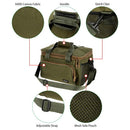 Portable Multifunctional Canvas Fishing Shoulder Bag