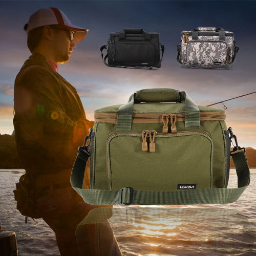 Portable Multifunctional Canvas Fishing Shoulder Bag