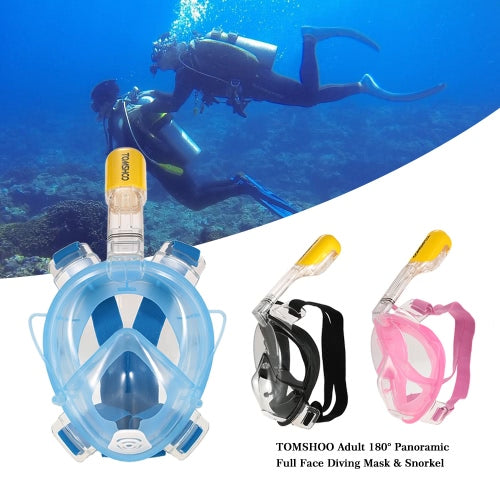 TOMSHOO Adult Male Swimming Diving Snorkel Mask