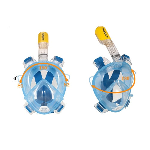 TOMSHOO Adult Male Swimming Diving Snorkel Mask