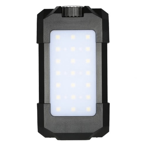 500LM Outdoor Rechargeable Portable 27 LEDs Lantern Lamp Flasher Flashlight  Light with USB Input Output for Outdoor Emergency Hiking Camping Travel Mobile Power Bank with Built-in Compass Thermometer