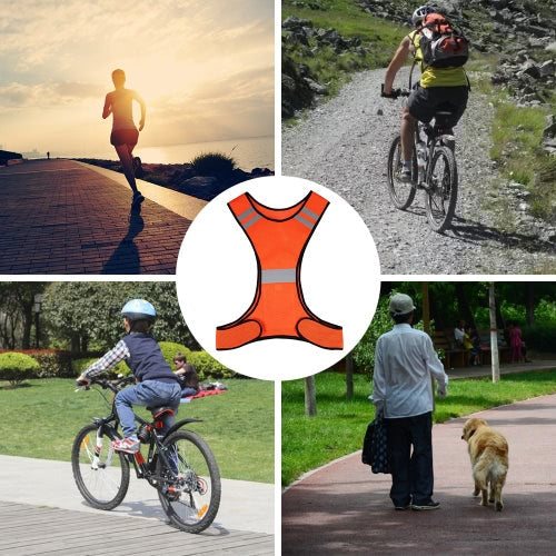 Lightweight Breathable Mesh Reflective Vest High Visibility Safety Vest Gear for Running Walking Cycling Jogging