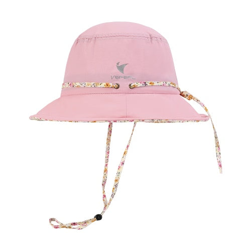 Women Girls Foldable Beach Cap UV Protection Summer Sun Hat Bucket Hat