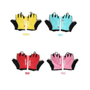 QEPAE Biking Gloves Gel Pad Fingerless Half Finger Gloves for Safe Night Riding Cycling Hiking