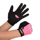 QEPAE Full Finger Gloves Sports Breathable Riding Cycling Gloves Shock Absorbent Wear-resistant