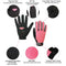 QEPAE Full Finger Gloves Sports Breathable Riding Cycling Gloves Shock Absorbent Wear-resistant