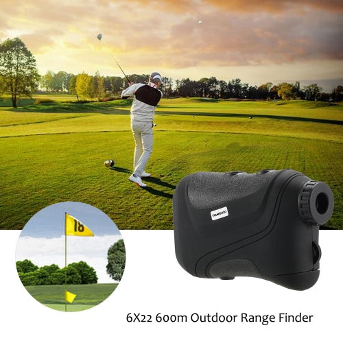 TOMSHOO Outdoor Compact 6X22 600m Laser Range Finder Golf Rangefinder Hunting Monocular Telescope Distance Meter Speed Tester