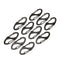 10PCS Mini Alloy S-biner Clips Spring Clasps Metal Hook EDC Keychain Hooks