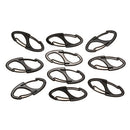 10PCS Mini Alloy S-biner Clips Spring Clasps Metal Hook EDC Keychain Hooks