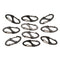 10PCS Mini Alloy S-biner Clips Spring Clasps Metal Hook EDC Keychain Hooks