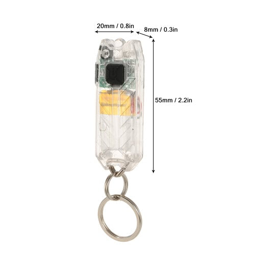 45LM Outdoor Camping Adventuring Dust Water Resistant Multi-functional Mini Compact Rechargeable Tiny Key-chain Light