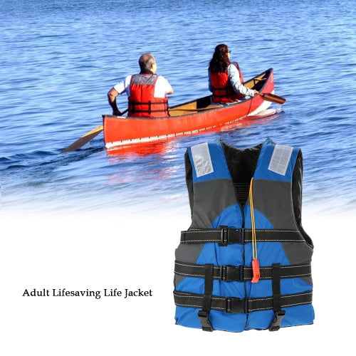 Lixada Outdoor Adult Lifesaving Life Jacket Flotation Device Work Vest Clothing Swimming Marine Life Jackets Safety Survival Suit Buoyancy Aid for Water Sport Swimming Drifting Fishing