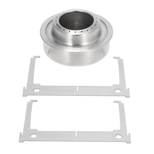 TOMSHOO Mini Alcohol Stove Tray Spirit Burner Stove Portable Mini Ultralight Outdoor Camping Stove Furnace with Cross Stand Rack