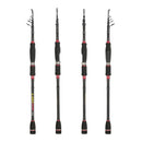 1.8M / 2.1M / 2.4M / 2.7M / 3.0M Telescopic Fishing Pole Carbon Fiber Fishing Rod