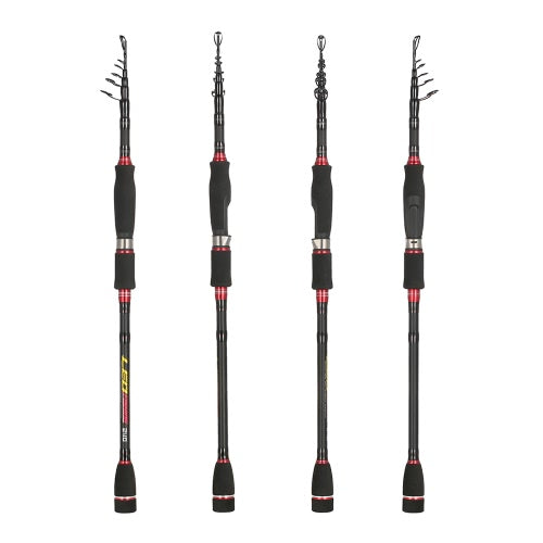 1.8M / 2.1M / 2.4M / 2.7M / 3.0M Telescopic Fishing Pole Carbon Fiber Fishing Rod