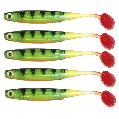 Lixada 5PCS Soft Bait Fish Fishing Lure Silicone Bass Bait Swim Baits Plastic Lure Artificial Lures