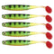 Lixada 5PCS Soft Bait Fish Fishing Lure Silicone Bass Bait Swim Baits Plastic Lure Artificial Lures