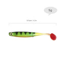 Lixada 5PCS Soft Bait Fish Fishing Lure Silicone Bass Bait Swim Baits Plastic Lure Artificial Lures