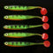 Lixada 5PCS Soft Bait Fish Fishing Lure Silicone Bass Bait Swim Baits Plastic Lure Artificial Lures