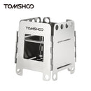 TOMSHOO Stainless Steel Folding Stove Portable Pocket Stove Lightweight Wood Burning Camping Stove Outdoor Picnic Backpacking Equipment