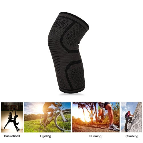 WOSAWE 1pc Elastic Compression Knee Brace Cycling Running Hiking Outdoor Sports Fitness Knee Sleeve Pad Support Guard