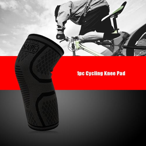 WOSAWE 1pc Elastic Compression Knee Brace Cycling Running Hiking Outdoor Sports Fitness Knee Sleeve Pad Support Guard