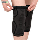 WOSAWE 1pc Elastic Compression Knee Brace Cycling Running Hiking Outdoor Sports Fitness Knee Sleeve Pad Support Guard