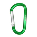 Lixada Pack of 6 Aluminum Carabiner Clip D-ring Locking Carabiner Keychain Hook