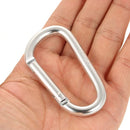 Lixada Pack of 6 Aluminum Carabiner Clip D-ring Locking Carabiner Keychain Hook