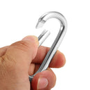 Lixada Pack of 6 Aluminum Carabiner Clip D-ring Locking Carabiner Keychain Hook