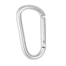 Lixada Pack of 6 Aluminum Carabiner Clip D-ring Locking Carabiner Keychain Hook