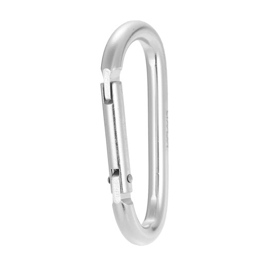 Lixada Pack of 6 Aluminum Carabiner Clip D-ring Locking Carabiner Keychain Hook