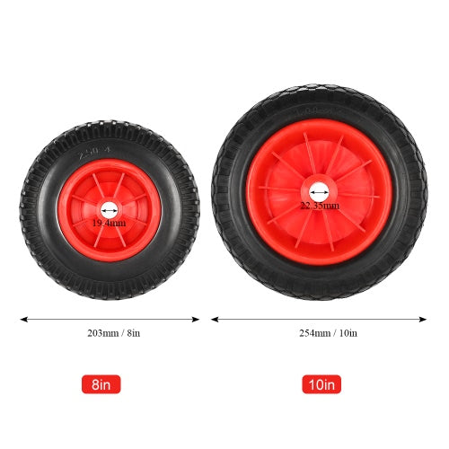 1 قطعة 8 "/10" عجلة الإطارات مقاومة للثقب لعربة كاياك زورق عربة استبدال الإطارات